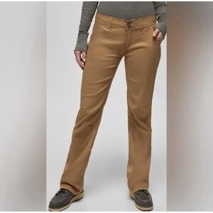 Prana Womens Halle Convertible Hiking Pant 6 Short Mustard Yellow UPF Gorpcore